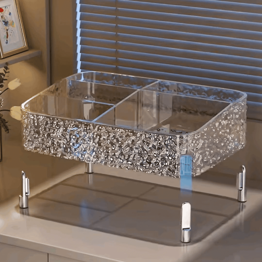Crystal Lovely Makeup Tray with Stand