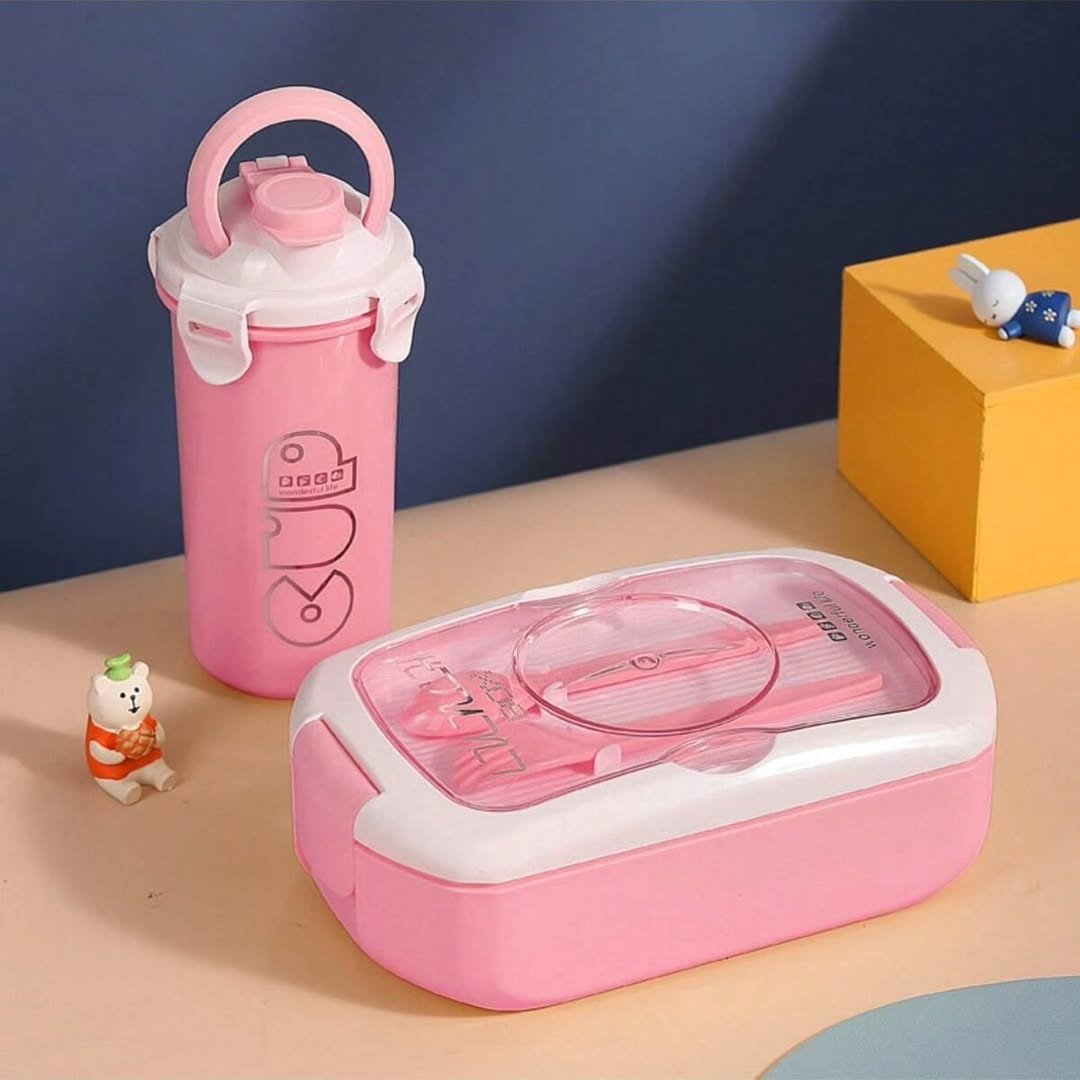 2 in 1 Lunch Box with Bottle