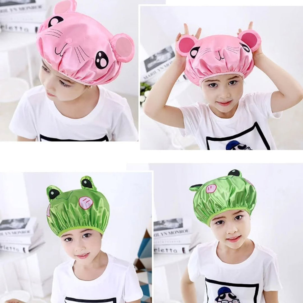 Kids Cartoon Waterproof Bath Cap