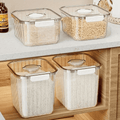 Acrylic Big Size Cereal Container with Measuring Cup