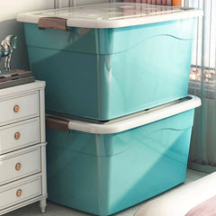Storage Buckets with Lid and Pulley Wheels
