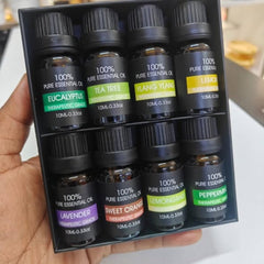 8pc set 100{70d89ccb8b697f56fda83851f8249b33ddfa988abdeaee4d74f7f08b372d07b5} Pure Natural Aromatherapy Essential Oils