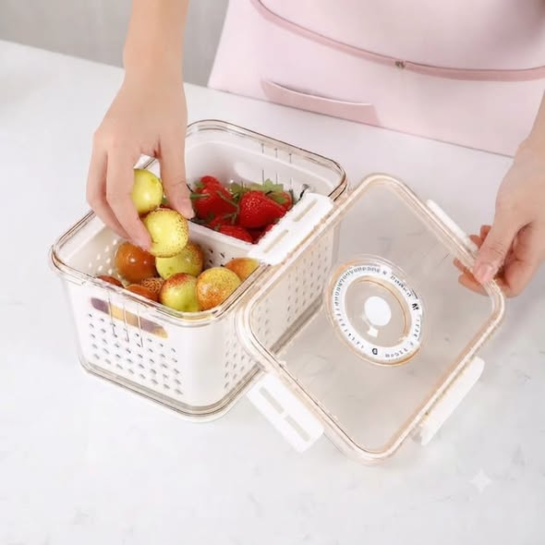 3-Piece Airtight Fridge Storage Box Set