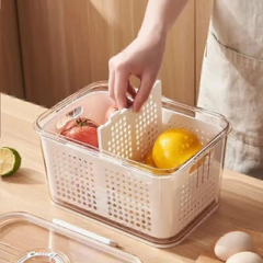 3-Piece Airtight Fridge Storage Box Set