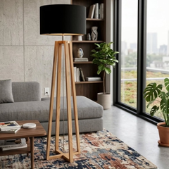 Wooden Floor Lamp