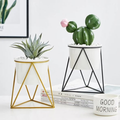 Nordic Geometric metal iron flower pot