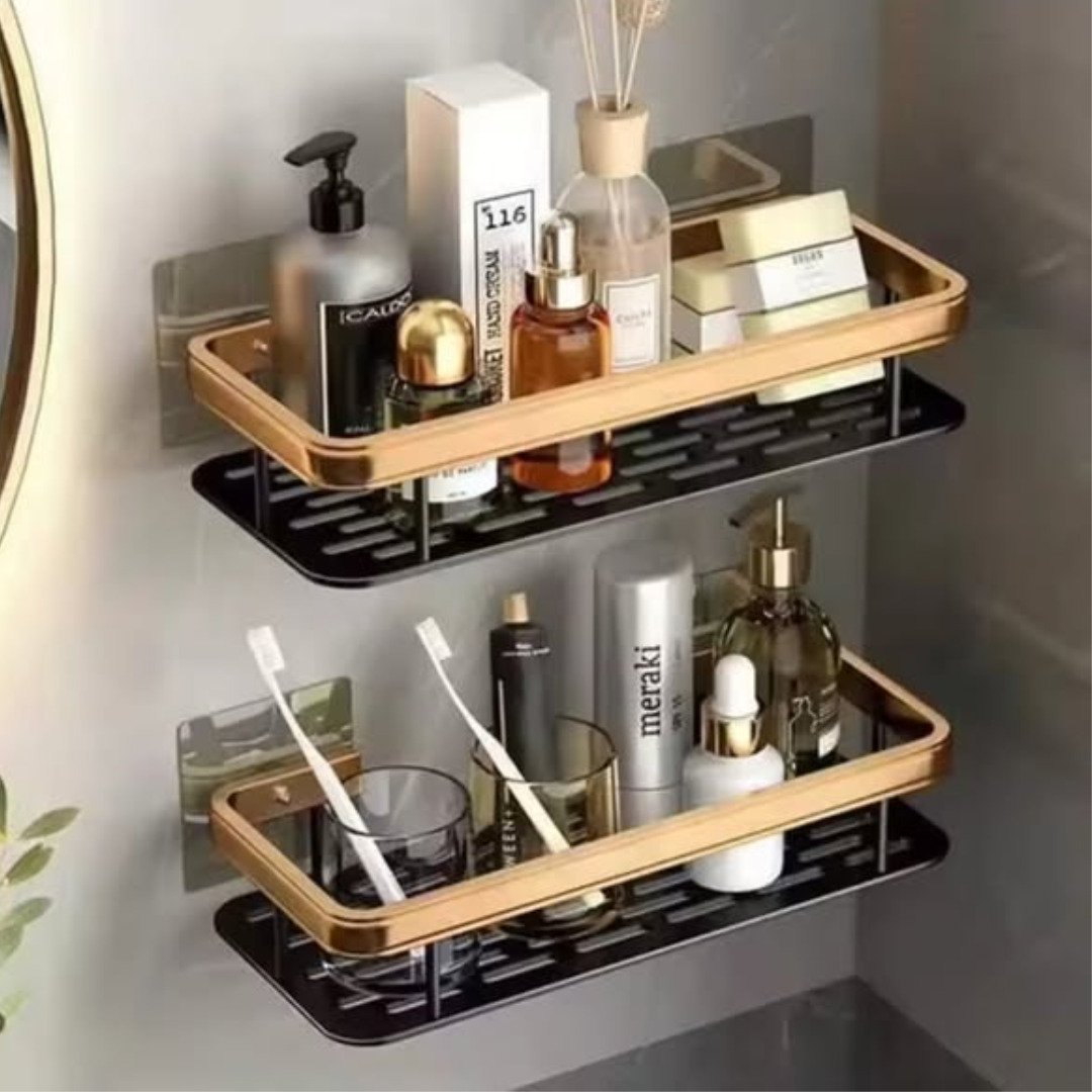 2pcs Aluminum Alloy Rectangular Shelf