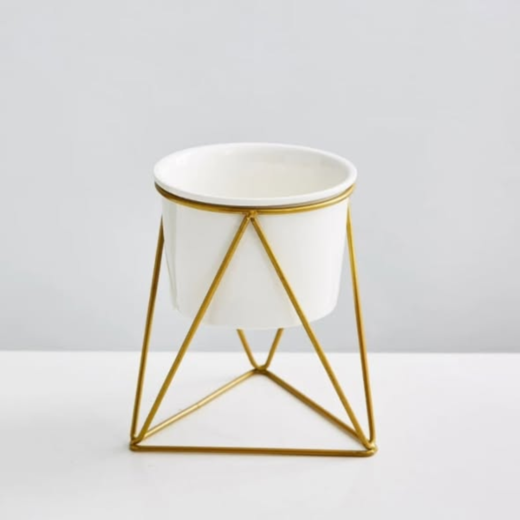 Nordic Geometric metal iron flower pot
