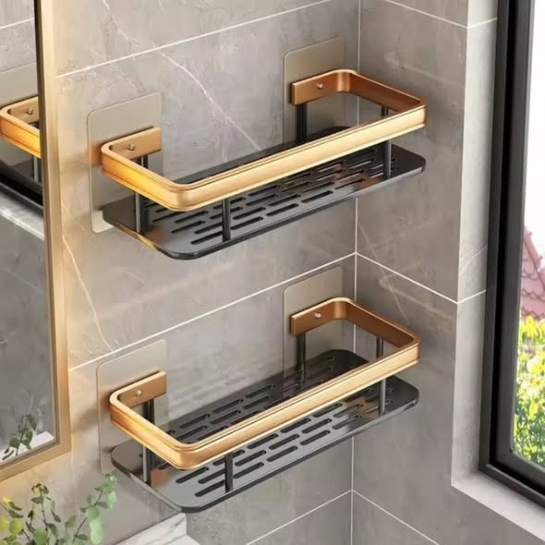 2pcs Aluminum Alloy Rectangular Shelf