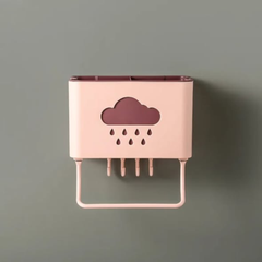 Wall mounted cutlery / bathroom rack