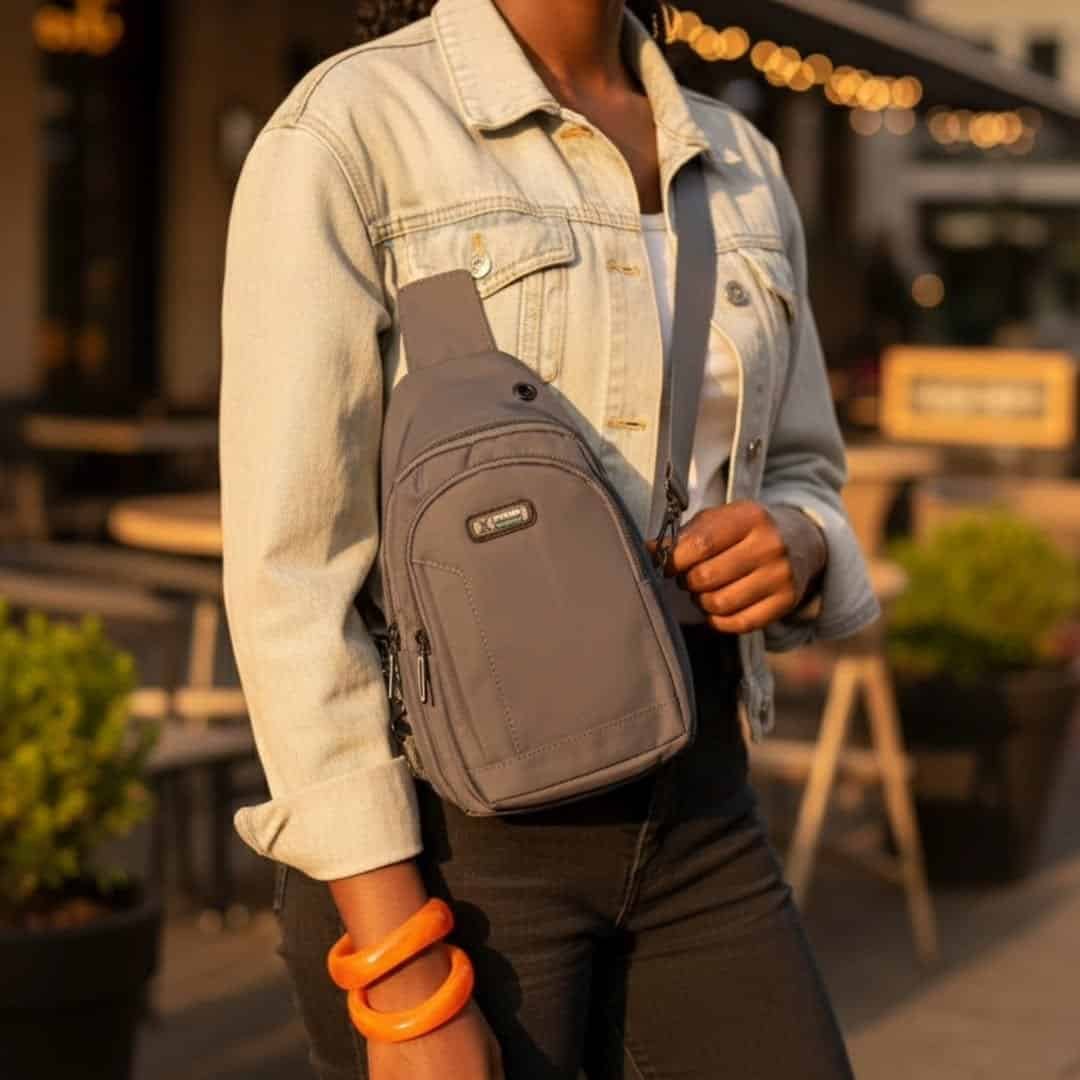 Unisex Leather Shoulder Crossbody Sling Chest Bags