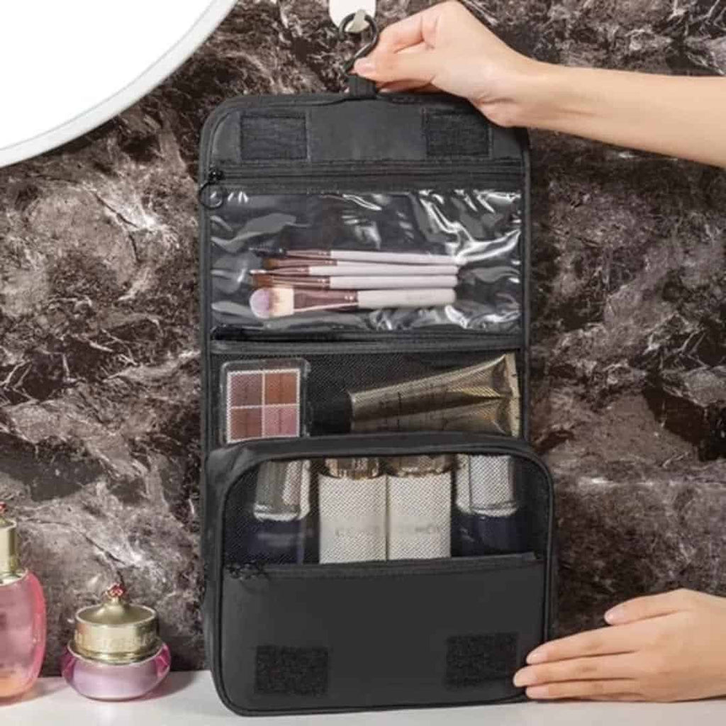 Partitioned Makeup Organizer Bag