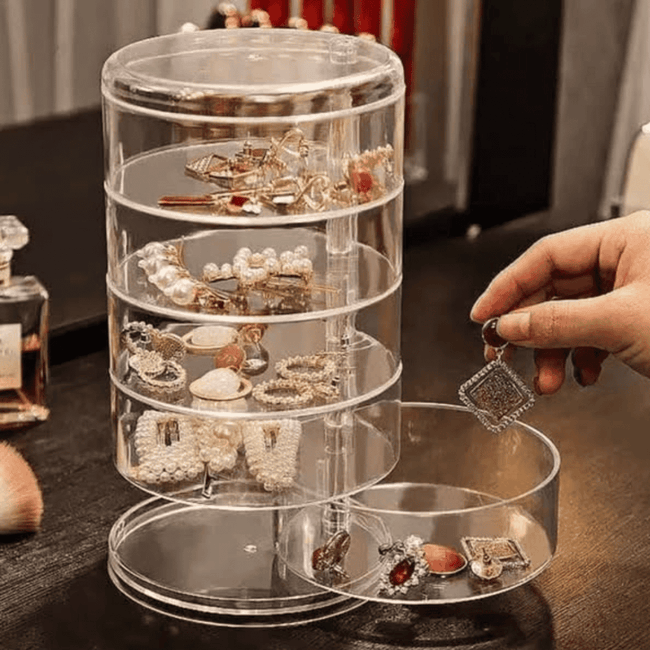 Acrylic Rotating Jewellery Holder