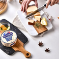 Rectangular Acacia Wood and Marble Cutting Board