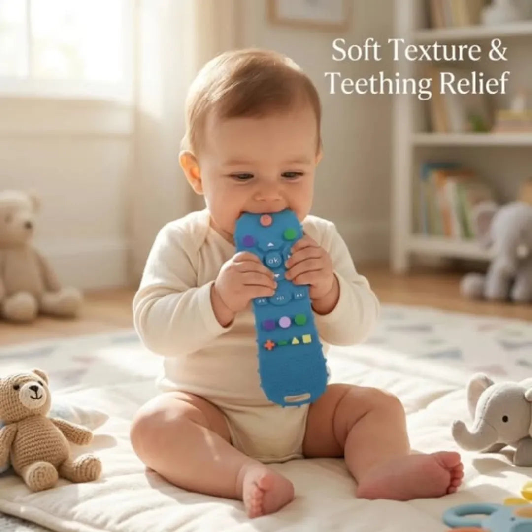 Silicone Baby Remote Teether Chew Toy