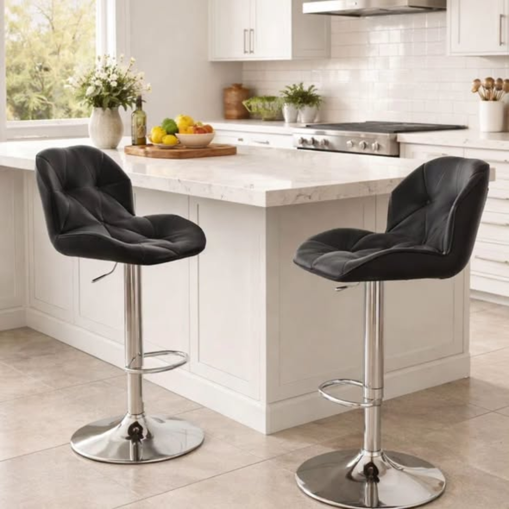 Leather Modern Adjustable Bar Stool