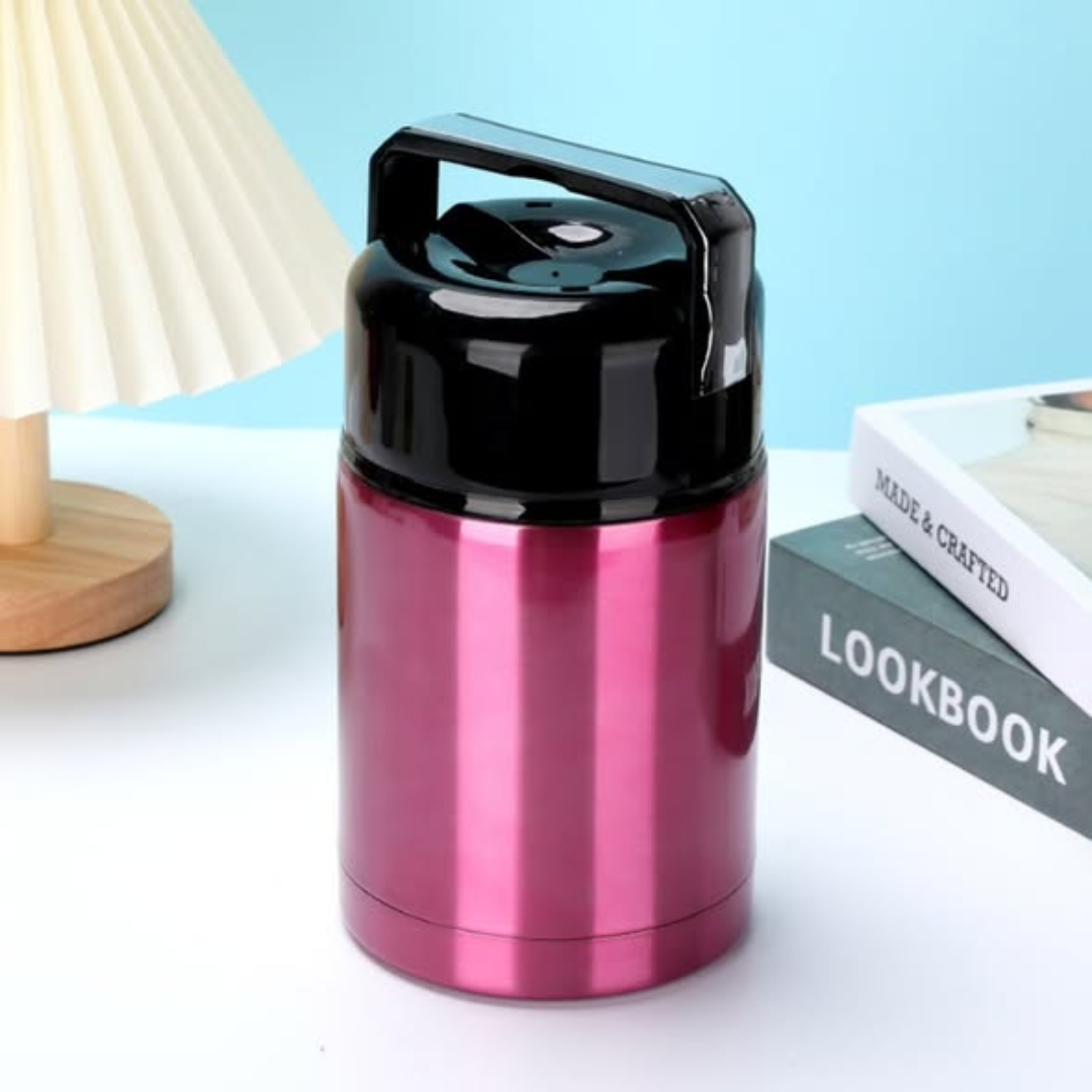 Vacuum break food flask