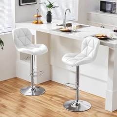 Leather Modern Adjustable Bar Stool