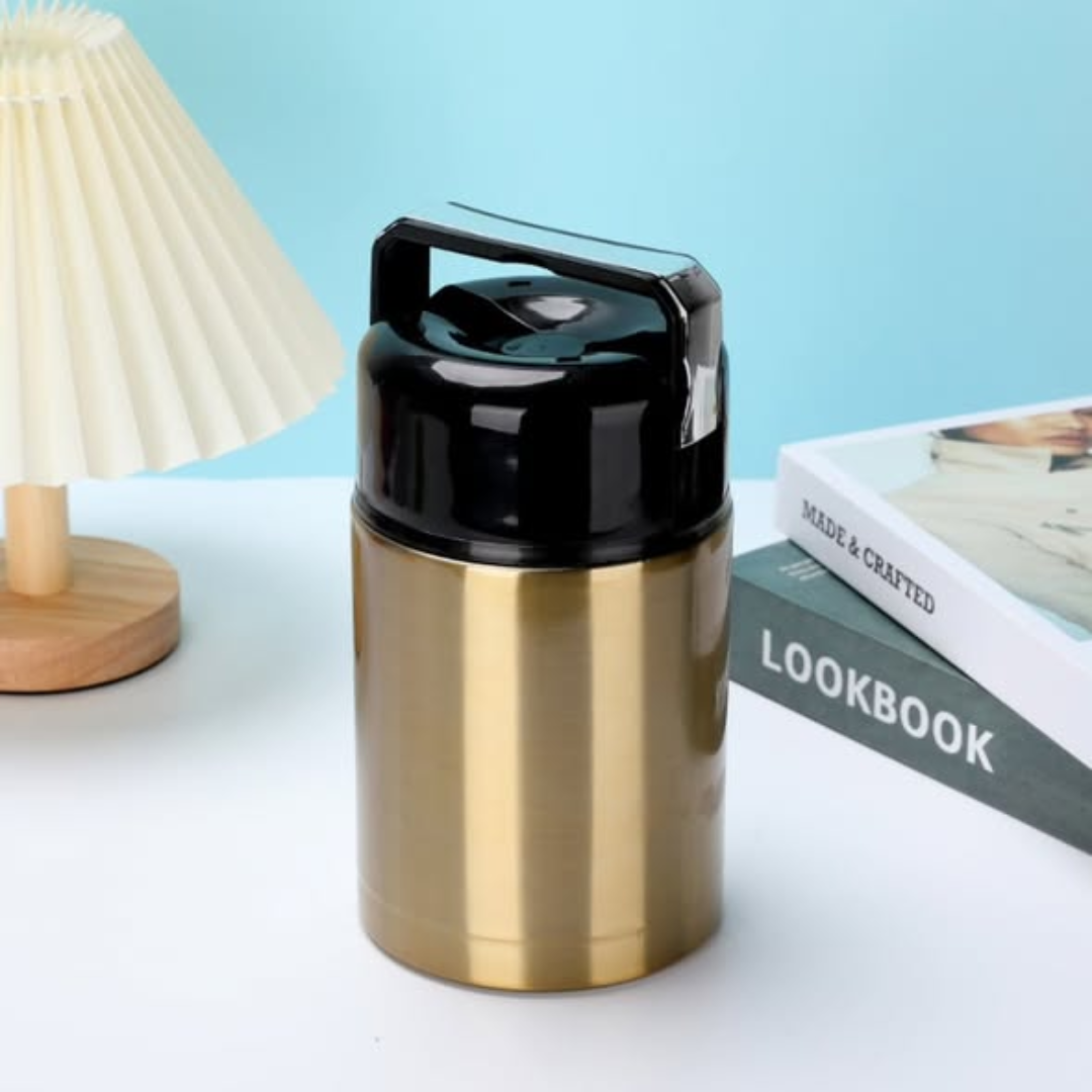 Vacuum break food flask