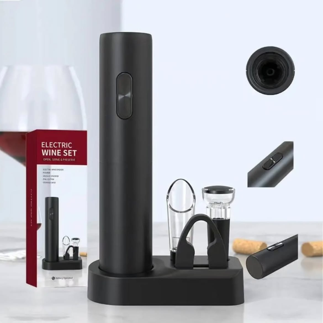 Electric Wine Opener Set With Stand