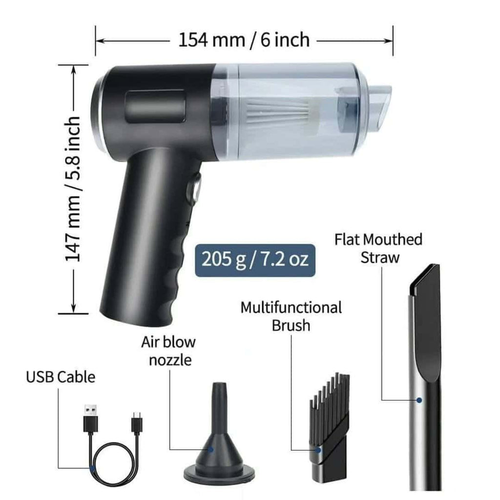 3 in 1 Handheld Wireless Car Home Vacuum Cleaner
