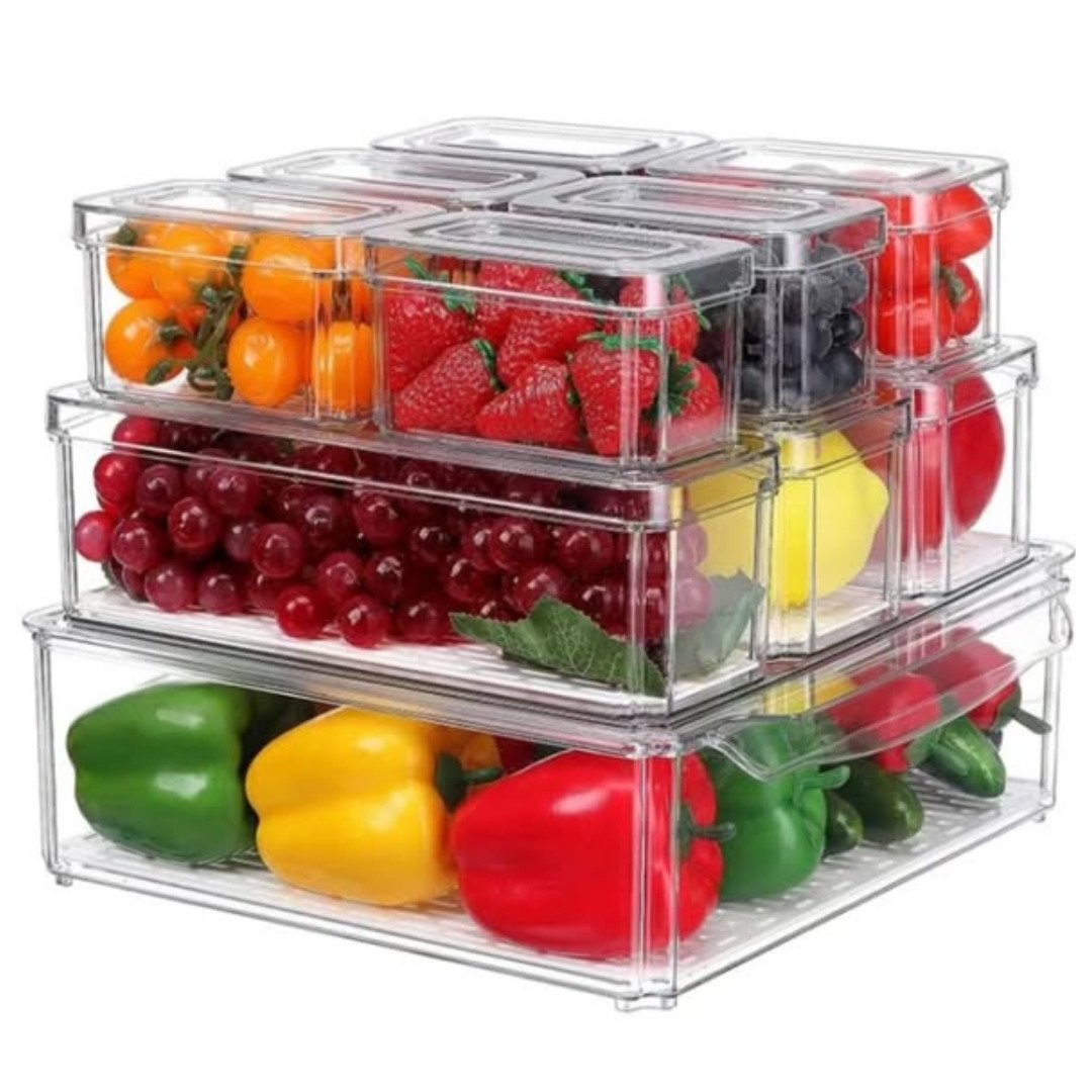14pcs stackable Fridge storage organizers