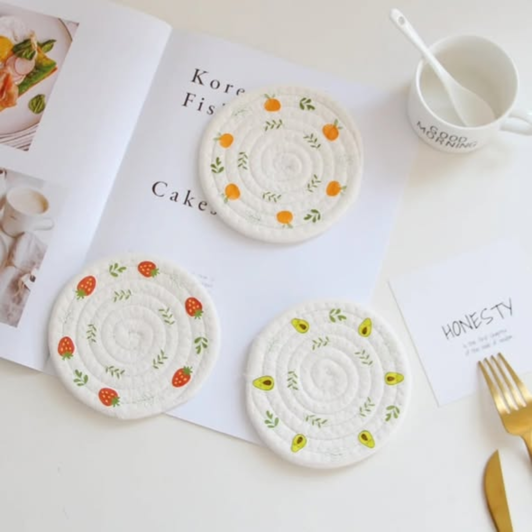 2pcs Woven Wood Placemats