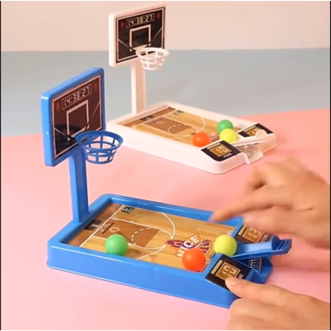 Desktop basketball shooting game