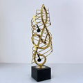 Golden Metal Musical Note Trophy / Home Decoration Statue