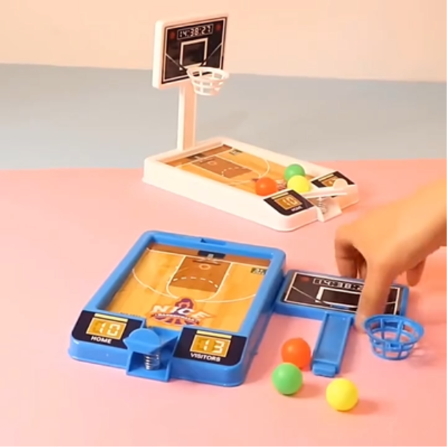 Desktop basketball shooting game