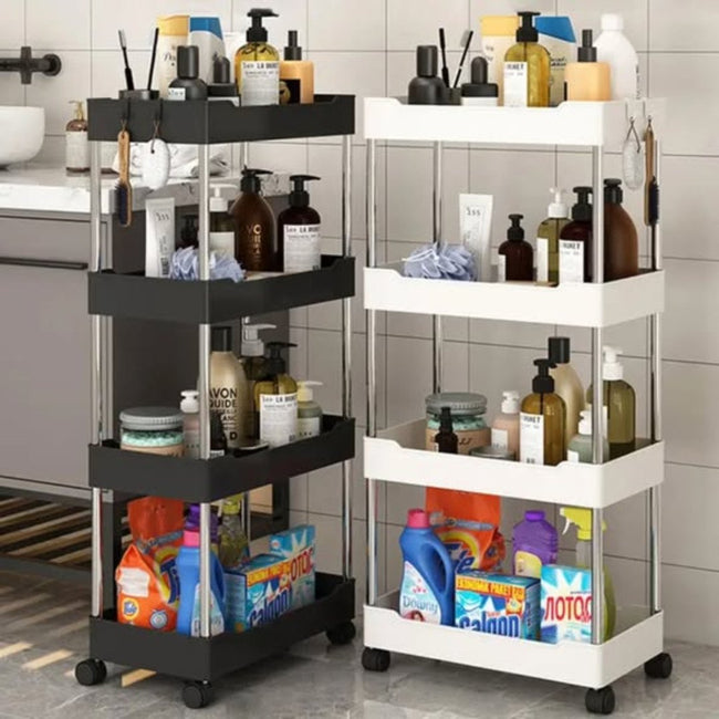 4 Layer Multipurpose storage rack with wheels