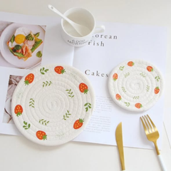 2pcs Woven Wood Placemats