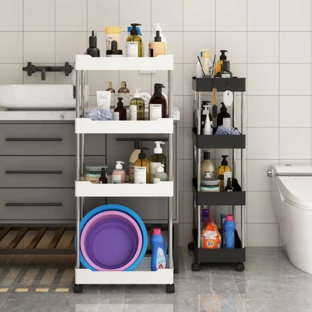 4 Layer Multipurpose storage rack with wheels