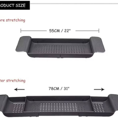Expandable Bathtub Caddy Tray