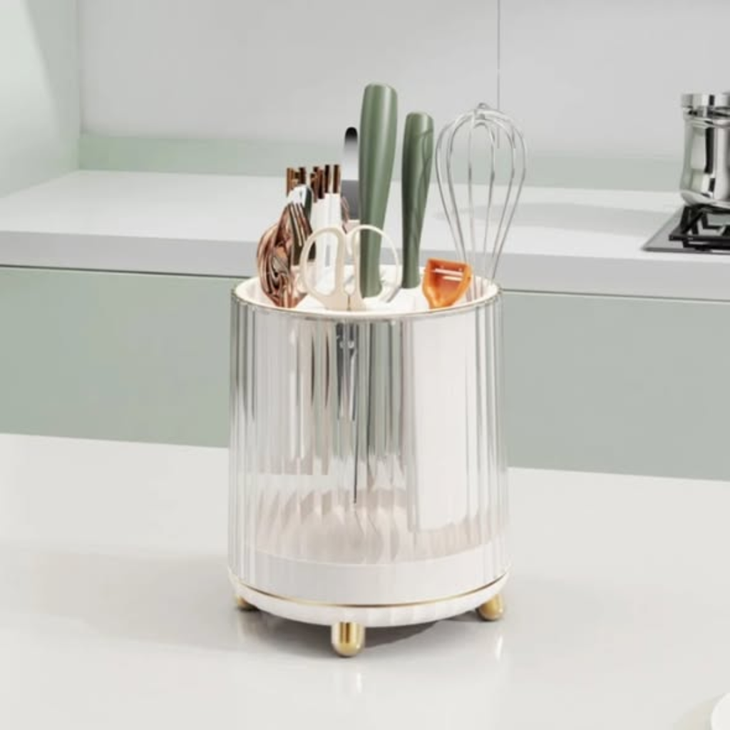 Luxury Multi-functional Rotary Knife rack