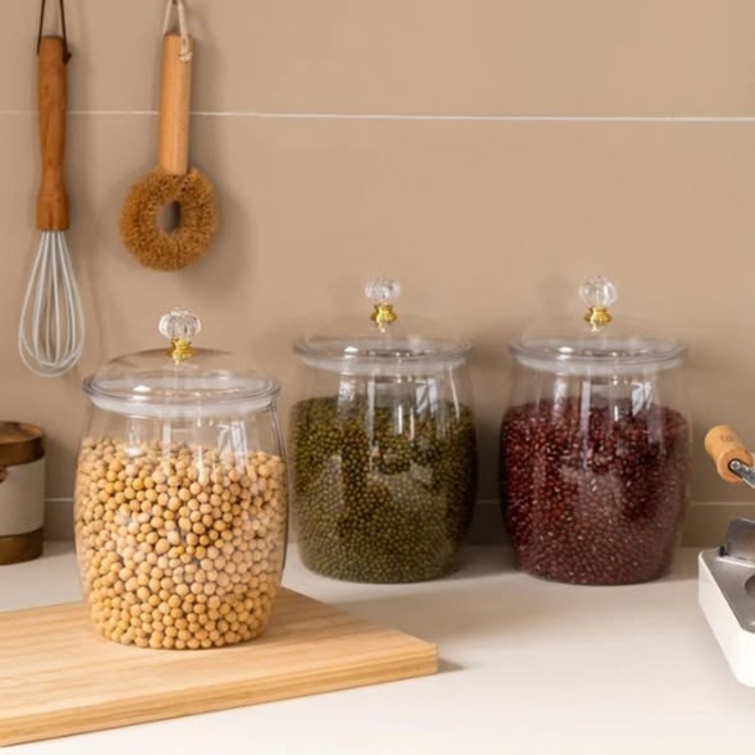 Transparent Large Sealed Storage Jar