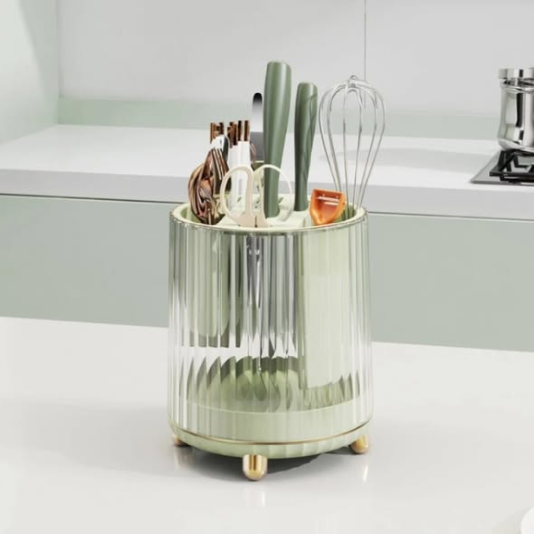 Luxury Multi-functional Rotary Knife rack