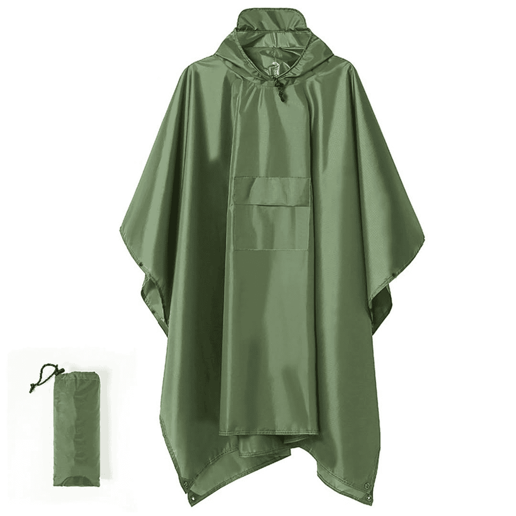 Unisex Adult Rain Poncho with Cap