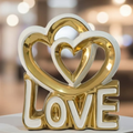 Heart-shaped modern minimalist decor