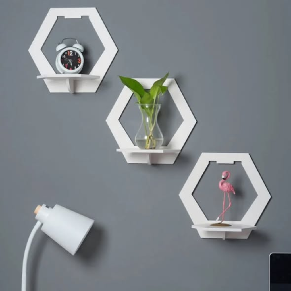 Creative wall mounted floating shelf