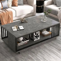Modern Minimalist Marble Textured Coffee Table