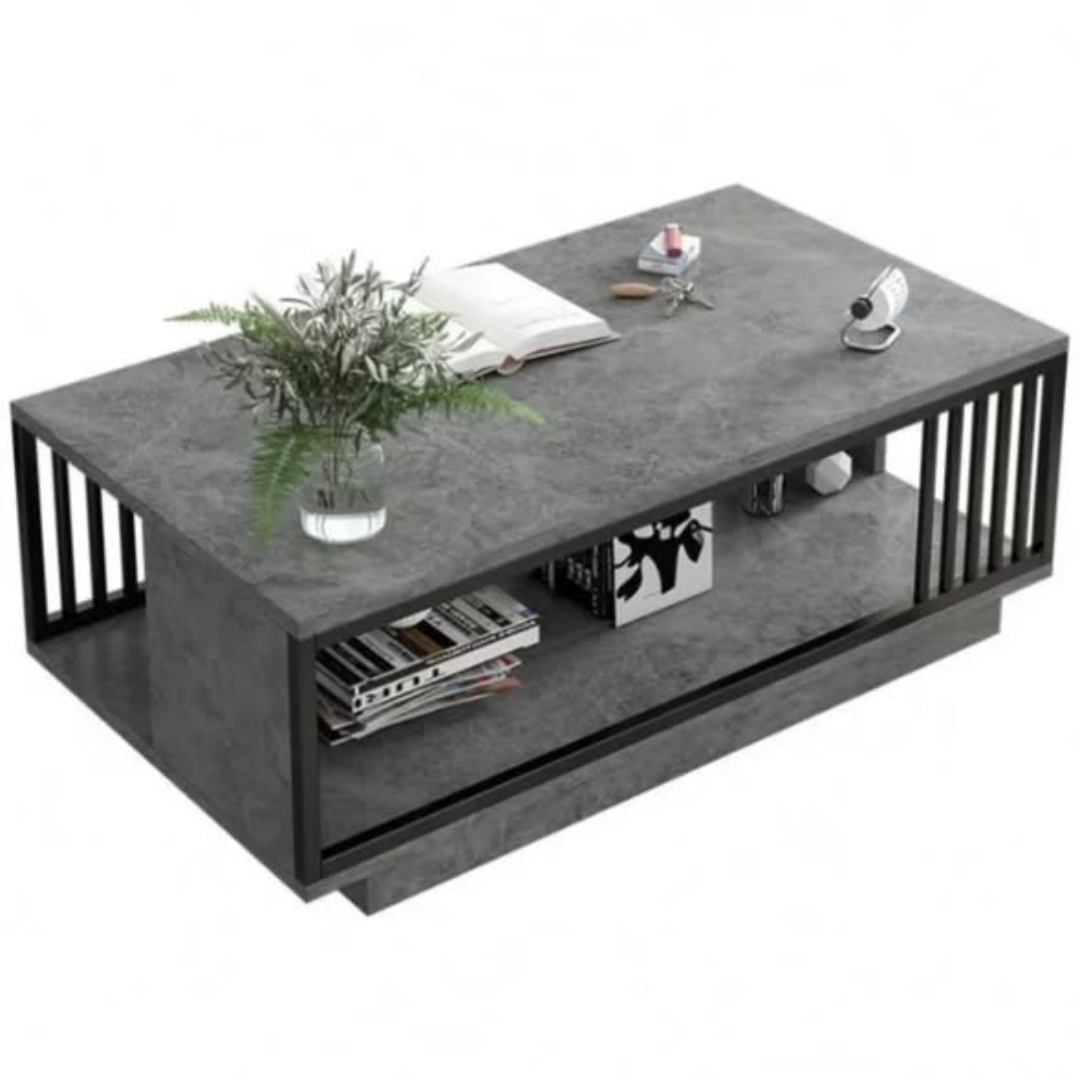 Modern Minimalist Marble Textured Coffee Table