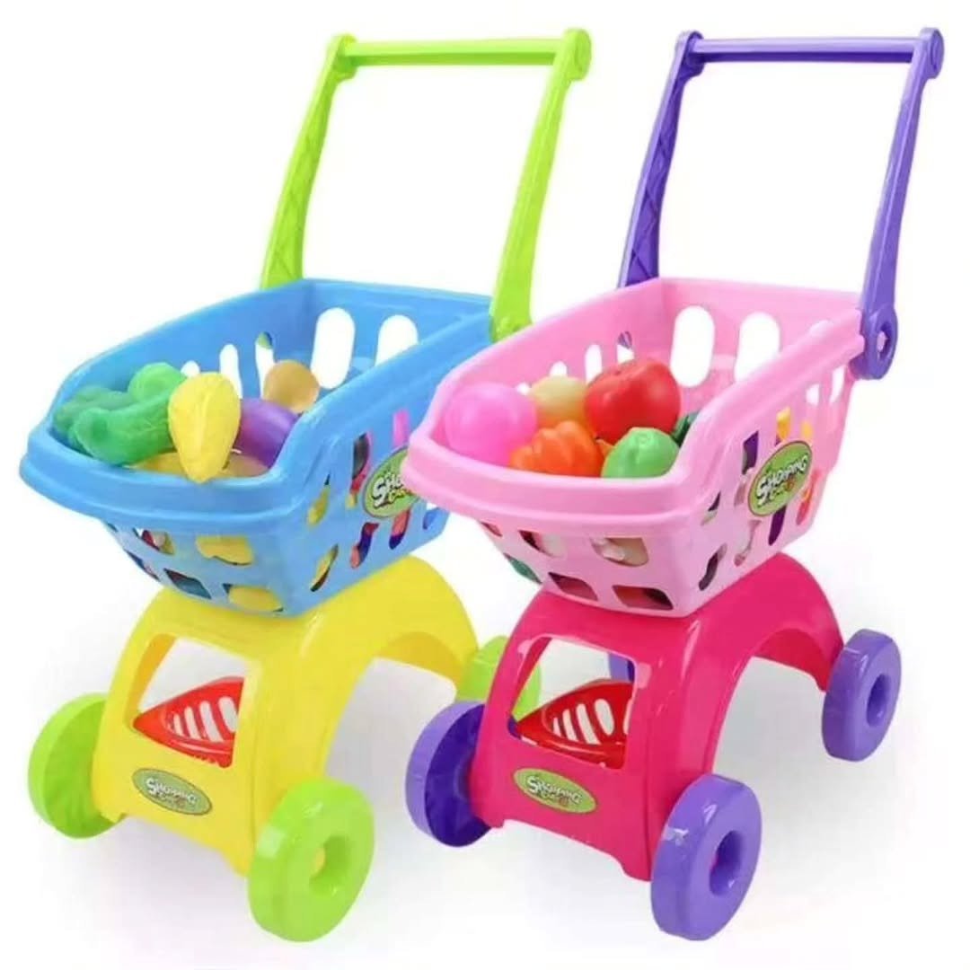 Kids Kitchen Play House Shopping Trolley