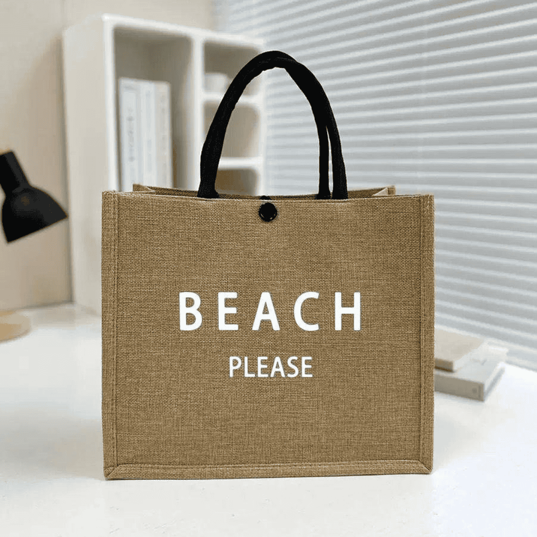 Beach Print Tote Bag