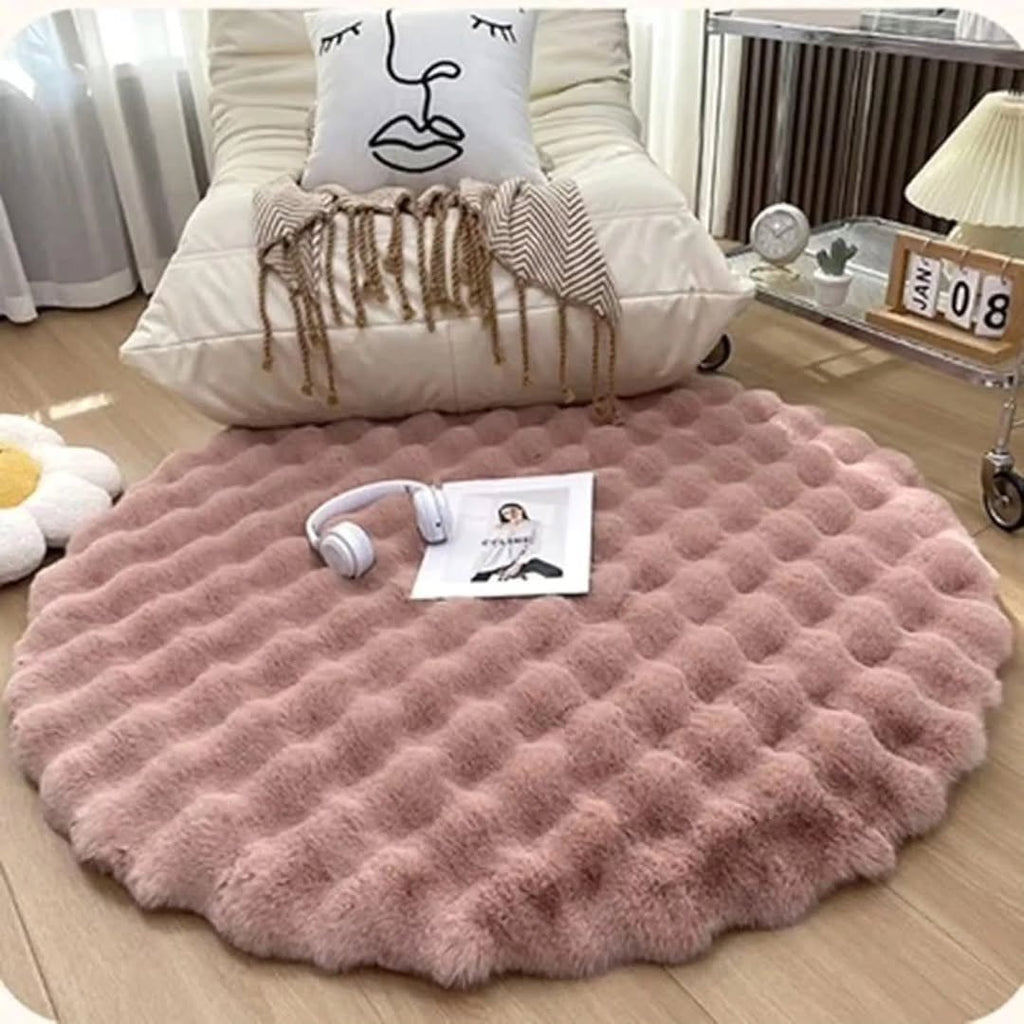 Fluffy Round Plush Rugs