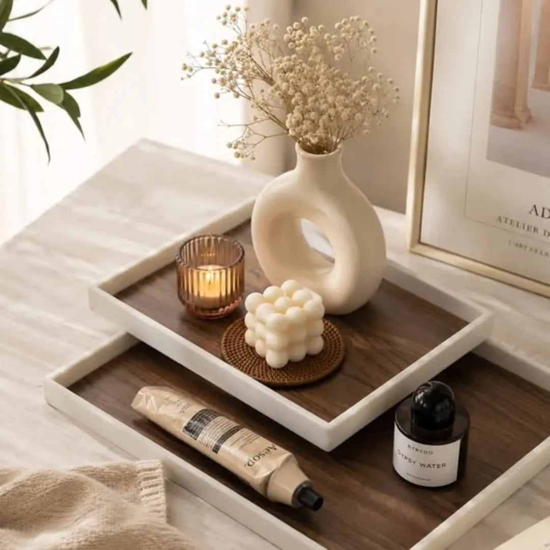 3Pcs Ceramic Serving Trays