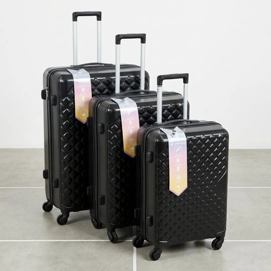 3 In 1 Unbreakable Rubber Suitcase Set
