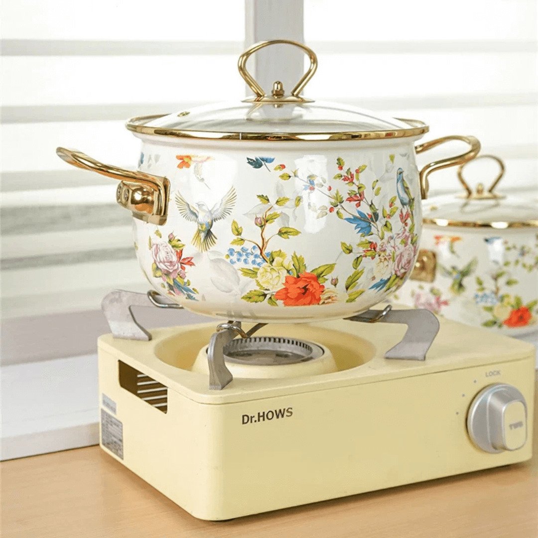 Premium 3-Piece Enamel Cookware Set