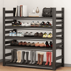5-layer full metallic shoe rack