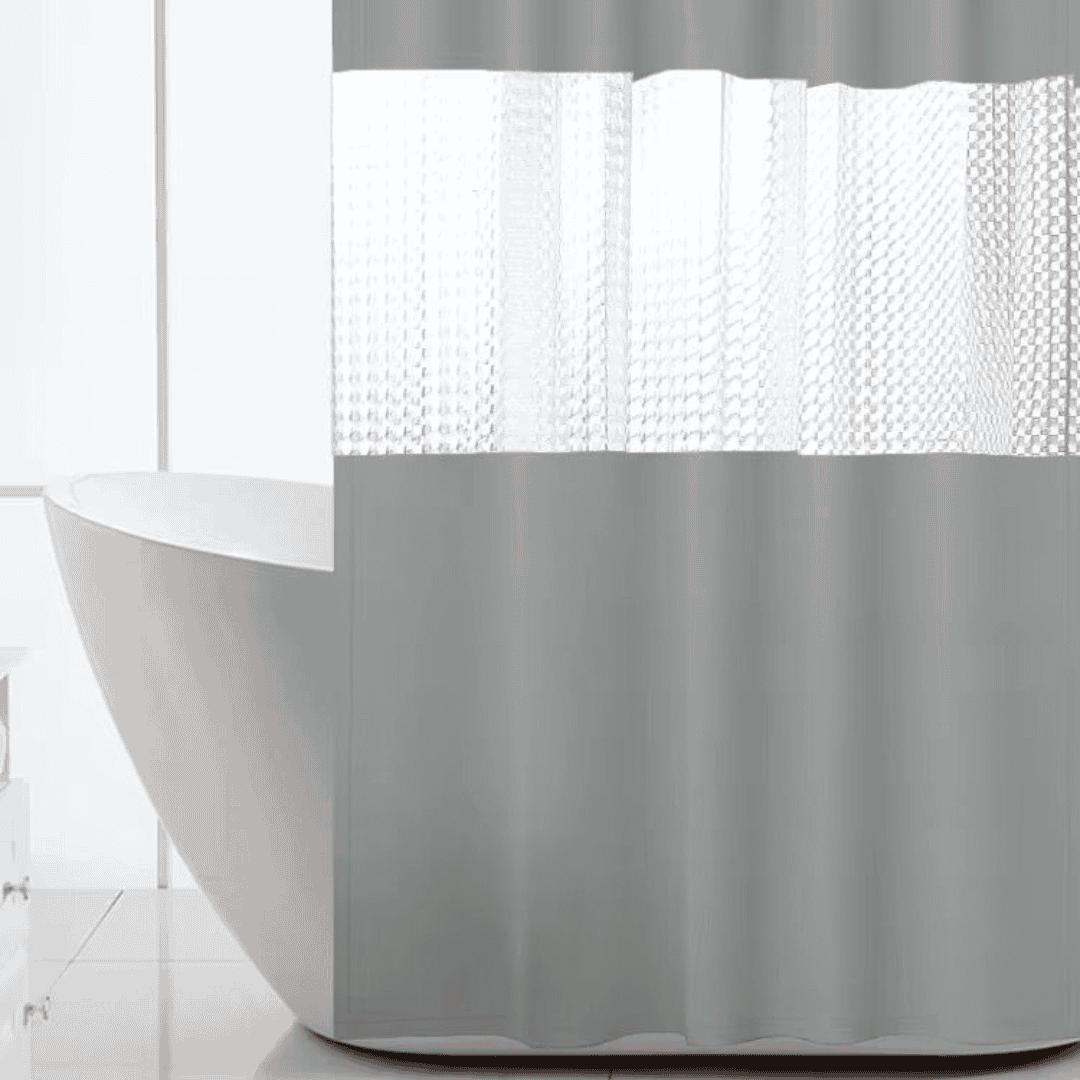 Polyester Waterproof Bath Shower Curtain